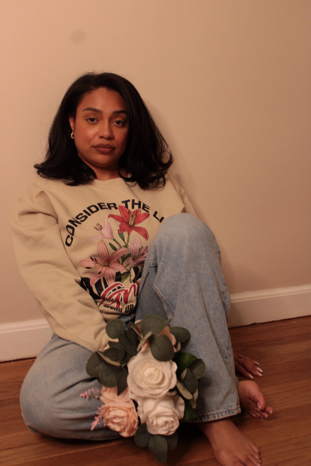 Consider the lilies Crewneck