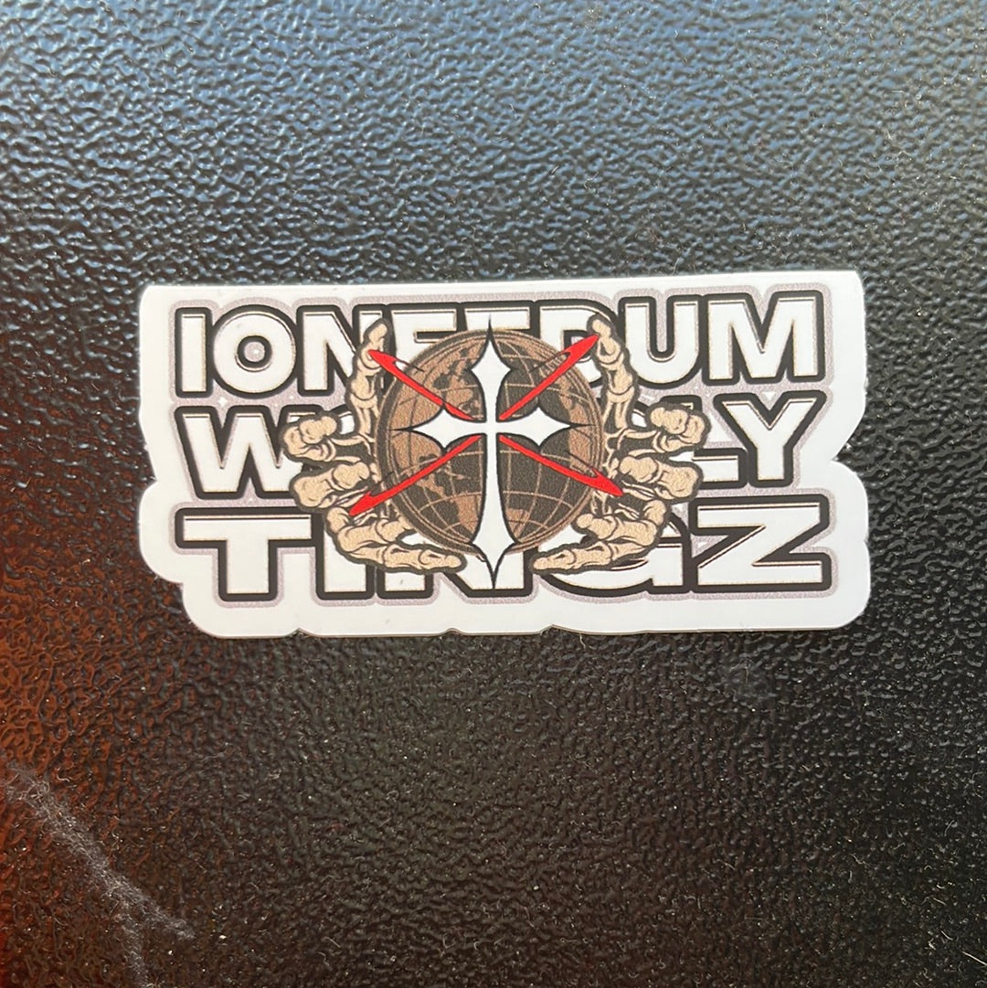 Ioneedum Worldly Tingz Sticker